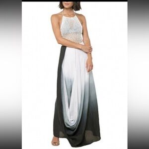 Anthropologie-Raga Sandy Shore Macrame Crochet Ombré NWT maxi dress